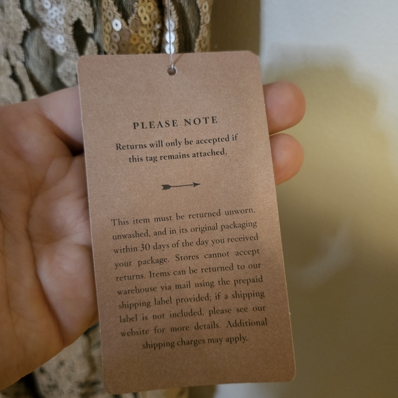 Tadashi Shoji Odette Dress Elegant Gold Lace Gown Wedding Mother of Bride Groom - Picture 4 of 14